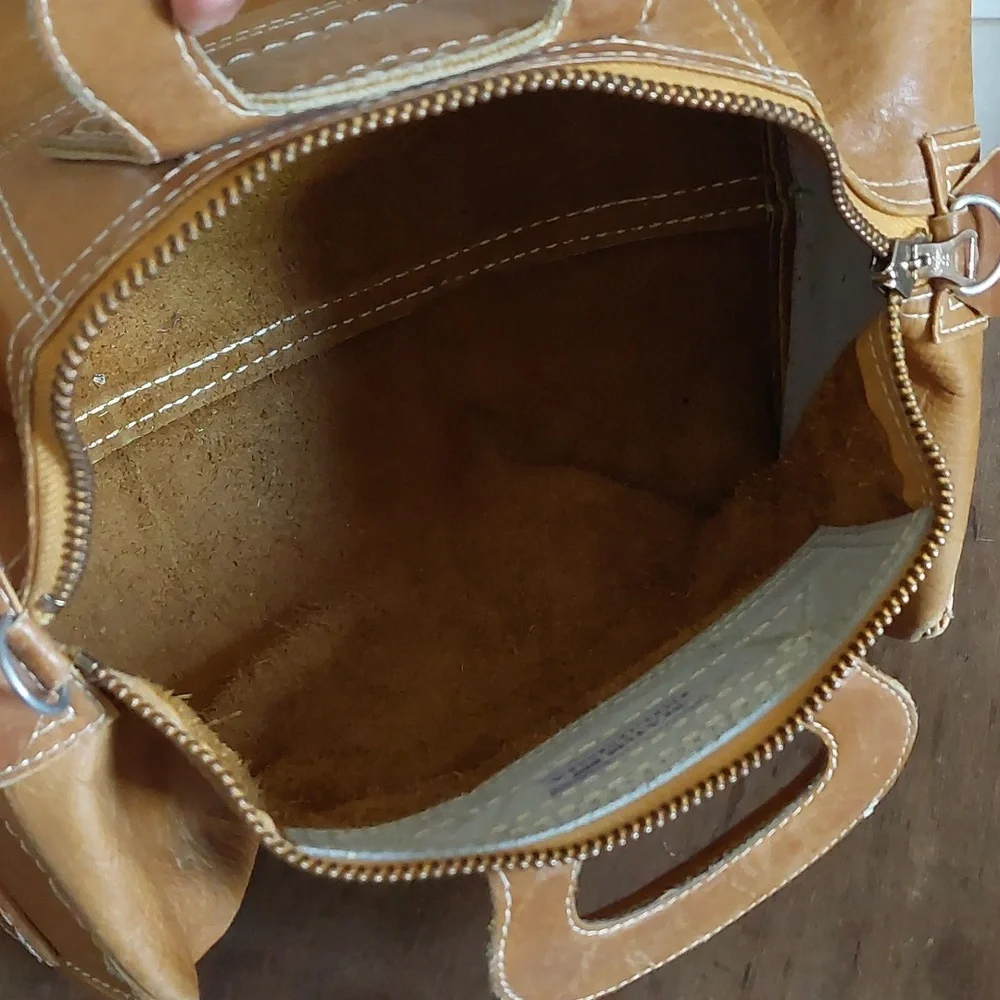 Vintage Suede Leather Carriel Yidi Zipper Camera Bag/Satchel *FINAL PRICE* ♡♡ - Picture 14 of 16